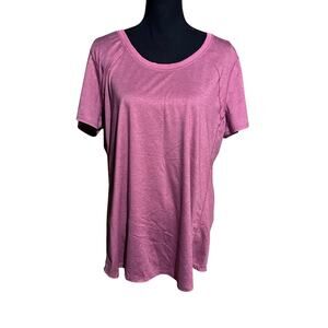 Eddie Bauer Pink Activewear Short Sleeve T-Shirt Women's Plus 2XL